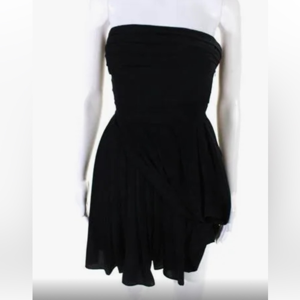 RACHEL Rachel Roy pleated strapless mini dress
